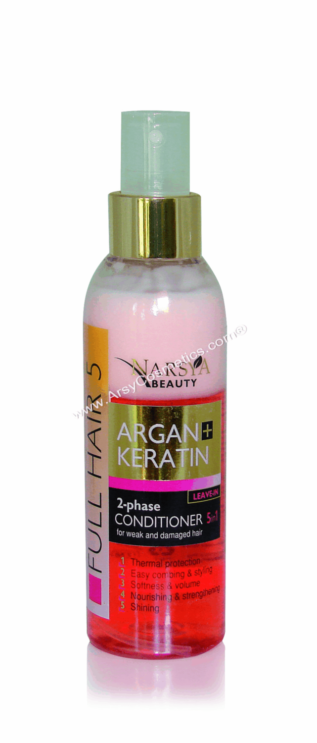Двухфазный спрей для волос 5в1 Арган&Кератин Narsya Arsy Cosmetics 150 ml