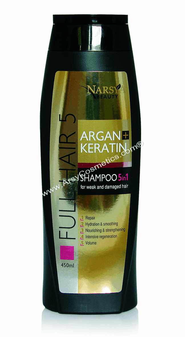 Шампунь для волос Арган&Кератин 5в1 Narsya Arsy Cosmetics 450 ml
